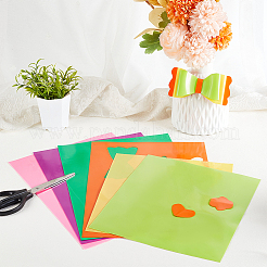6 Blatt 6 Farben PVC transparente Folie Beleuchtung Gelfilter&nbsp;DIY-OC0010-19