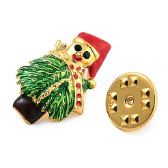Broches en alliage d'émail sur le thème de Noël&nbsp;JEWB-S022-05A-G