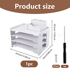 Porte-documents en PVC à 4 couche&nbsp;ODIS-WH0078-67