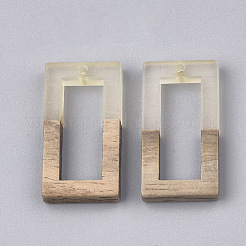 Pendenti in resina e legno di noce&nbsp;RESI-S358-10B