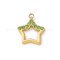 Pendentifs en strass en acier inoxydable 304&nbsp;STAS-M110-23G