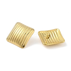 Boucles d'oreilles à tige en acier inoxydable 304 plaqué ionique (IP) à rayures pour femmes&nbsp;EJEW-B050-18G-01