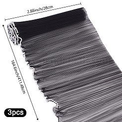 Papier de maille d'emballage de bouquet de fleurs en polyester&nbsp;DIY-WH0542-38A