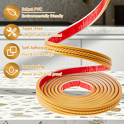 PVC selbstklebende flexible Formleiste&nbsp;DIY-WH0671-023A