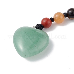 7 Chakra-Edelsteinperlen-Schlüsselanhänger&nbsp;KEYC-F036-02B