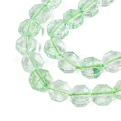 Transparentes craquements perles de verre brins&nbsp;GLAA-Q108-03A-07