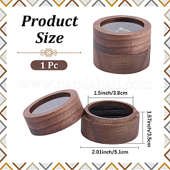Boîtes de rangement pour alliances en bois à un emplacement&nbsp;CON-CL0001-28A