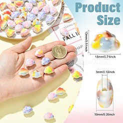 Perles acryliques opaques imprimées double face&nbsp;FIND-CJZ0001-009