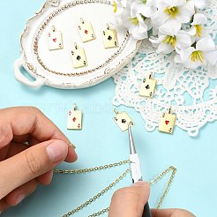 8 pz 4 stili di pendenti in ottone placcato con zirconia cubica&nbsp;KK-CJ0004-48