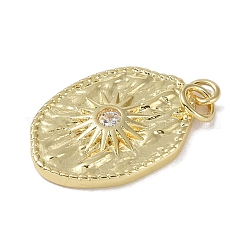 Pendentifs avec zircon cubiques à micro-pavés en laiton&nbsp;KK-E110-09G