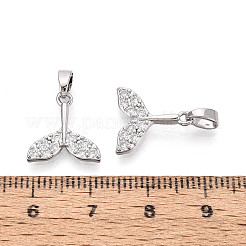 Latón micro pavimenta claro cubic zirconia encantos&nbsp;KK-N259-10P