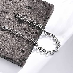 Bracciali a catena in acciaio inossidabile 304 anti-ossidazione&nbsp;BJEW-I202-02B