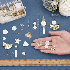 Kit de fabricación de aretes colgantes de geometría diy&nbsp;DIY-SC0020-47