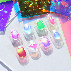 Aurora Laser Glas Papier Nail Art Aufkleber Aufkleber&nbsp;MRMJ-WH20003-08