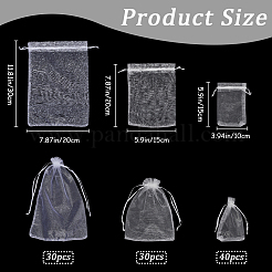 100 stücke 3 arten große organza beutel tragbare schuhe tasche reise lagerung kordelzug taschen&nbsp;OP-SP0001-05