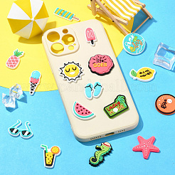 56 Stück PVC-Cabochons in 56 Stilen mit Sommermotiven&nbsp;KY-CJ0002-10