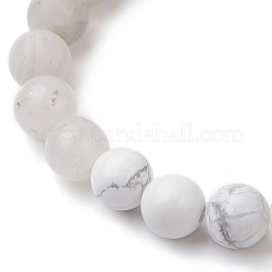 Stretch-Armbänder aus natürlichem Howlith&nbsp;BJEW-TA00554