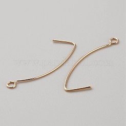 Ganci di orecchini in ottone&nbsp;LS-KK-WH0044-141D-G