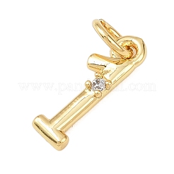 Ciondoli in ottone zirconi chiari micro pavé&nbsp;KK-P339-27G-01