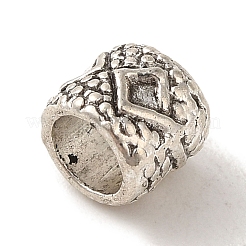 Tibetische Stil Legierung Großlochperlen&nbsp;TIBEP-L021-37AS