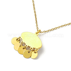 Collana con ciondolo malocchio in resina&nbsp;NJEW-M199-01G