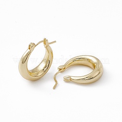 Orecchini a cerchio spessi in ottone da donna&nbsp;X-EJEW-I270-02G