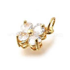Ottone micro spianare pendenti zirconi&nbsp;X-KK-V008-11G-04