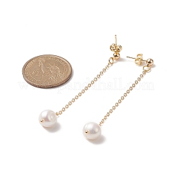 Orecchini pendenti con perle naturali&nbsp;EJEW-JE05221-01