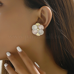 Boucles d'oreilles à tige en alliage de zinc en forme de fleur pour un cadeau de Saint-Valentin&nbsp;WA0186