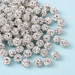 Polymer Ton Strass Perlen&nbsp;RB-A053-4mm-01