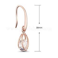 Design creativo oro rosa placcato orecchini gancio in ottone&nbsp;JE99A