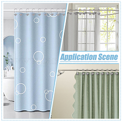 12 stücke 2 stil 304 edelstahl dusche vorhang ringe für bad&nbsp;HJEW-WR00049