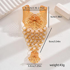 Bracelets luxueux en fer pour mariée du Moyen-Orient avec motif floral&nbsp;BA9055