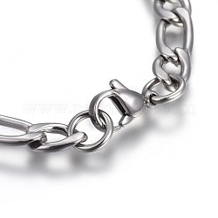 Anlaufgeschützte Figaro-Kettenarmbänder aus Edelstahl 304&nbsp;BJEW-L637-04B-P