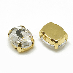 Cuce sul rhinestone&nbsp;RGLA-T091-10x14mm-01G