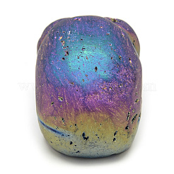Decorazioni di visualizzazione della casa in agata naturale geode druzy galvanica&nbsp;G-Q481-117F