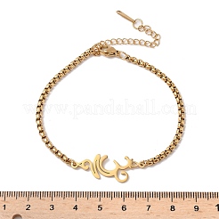 Bracelets à maillons en acier inoxydable 304&nbsp;BJEW-Z107-01G
