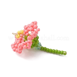 Pendentifs en forme de fleur en perles de verre&nbsp;PALLOY-MZ01171