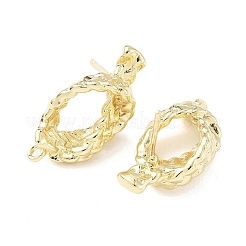 Accessoires de clous d'oreilles en laiton&nbsp;KK-Z106-03G-02