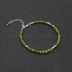 Natürliches Peridot-Perlenarmband&nbsp;ZW6419-4