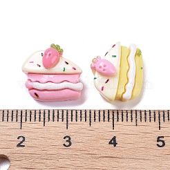 Undurchsichtige süße Decoden-Cabochons aus Harz&nbsp;RESI-B024-01C