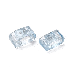 2-Loch transparente Glasperlen&nbsp;SEED-S023-30B-29