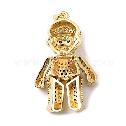 Ottone micro spianare pendenti zirconi&nbsp;KK-P233-01G