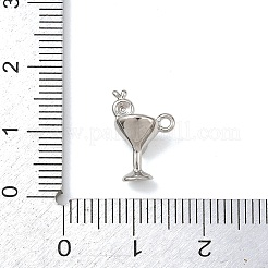 Breloques en laiton zircon cubique transparent&nbsp;KK-G545-16P