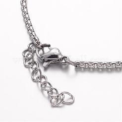 Anlaufgeschützte ID-Armbänder aus Edelstahl 304&nbsp;BJEW-K136-01P