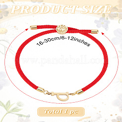 1 pulsera deslizante con cordón de nailon ajustable para mujer&nbsp;BJEW-LP0001-32P-02