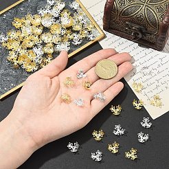 50 g de perles fantaisie en fer plaqué bicolore&nbsp;IFIN-YW0003-96