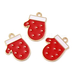 Pendentifs de Noël en alliage d'émail doré clair&nbsp;LS-FIND-C031-04KCG