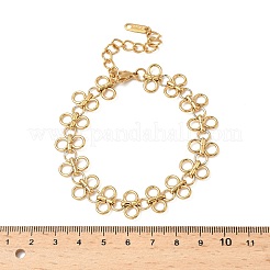 304 Edelstahl-Ringgliederkettenarmbänder für Damen&nbsp;BJEW-Z134-02G