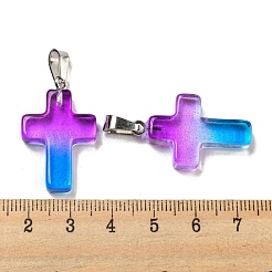 Pendentif en verre&nbsp;GLAA-H029-05P-03